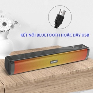 Loa Thanh Vi Tính E1411 LED RGB Bluetooth 6W – Loa Soundbar USB Cho PC Laptop, Âm Thanh Rõ, Bass Tốt