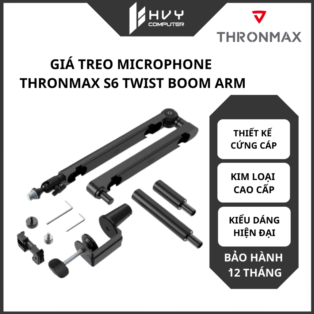 Giá treo microphone Thronmax S6 Twist Boom Arm - Hàng chính hãng BH 12 tháng