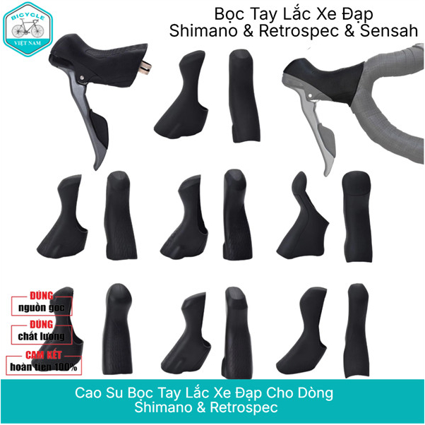 Bọc Cao Su Tay Lắc Xe Đạp Shimano Sensah Retrospec Deca Ltwoo 2400 3500 4700 5600 5700 6700 6800 r20