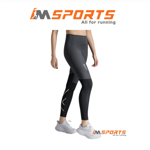 Light Speed React | Quần Bó Cơ Nữ 2XU Light Speed React Hi-Rise Compression - BLK/WRF Chính Hãng - I