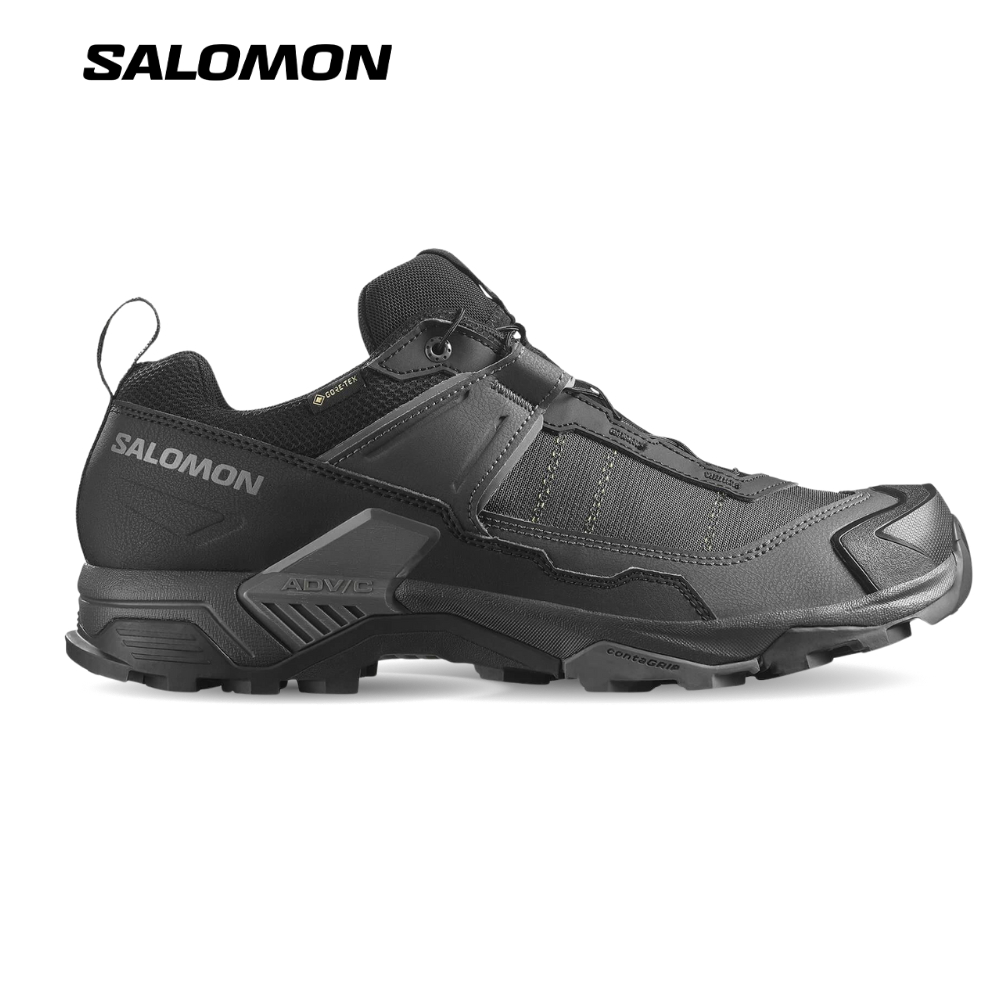 Giày Hiking Nam Salomon Shoes X Ultra 5 Gore Tex Black/Asphalt/Clrock L47725500