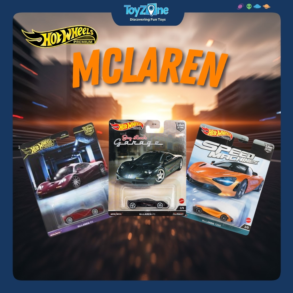 Mô hình xe Mclaren F1, 720s chính hãng Hot wheels Premium
