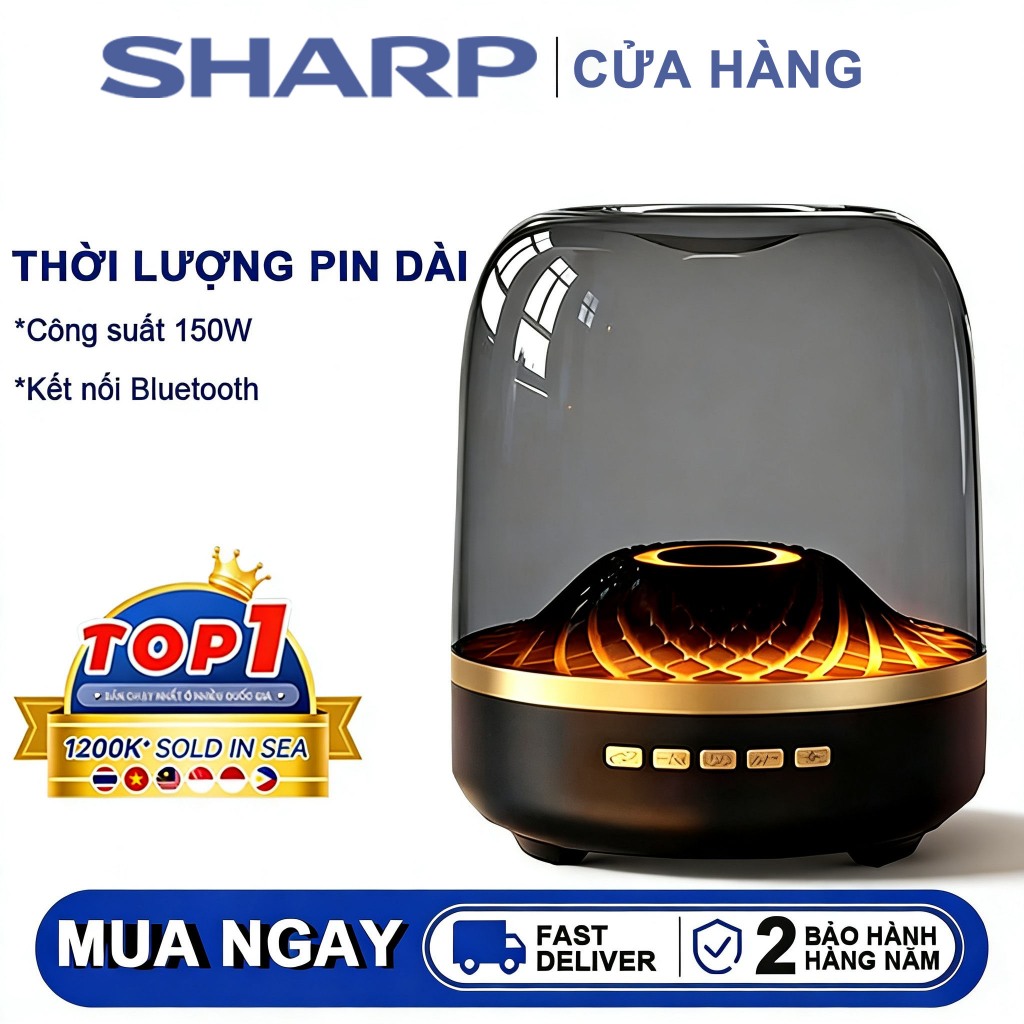 Bảo hành 24 Tháng,Loa bluetooth,Đèn LED có nhạc-Loa di động không dây 20W-âm trầm mạnh mẽ