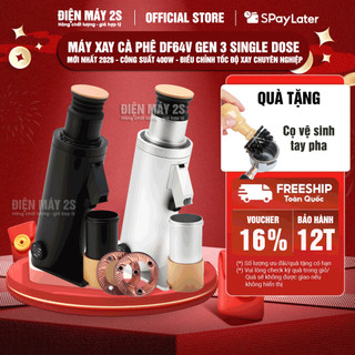 [HCM-Có VAT] Máy Xay Cà Phê DF64V Gen 3 Single Dose Lưỡi Dao Red Titanium - Công Suất 400W - Điều Chỉnh Tốc Độ Xay