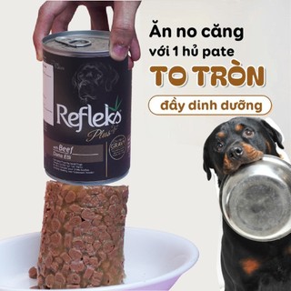 Pate cho chó refleks, bate cho mèo  pate lon 400g cho chó nhiều dinh dưỡng tiện dụng