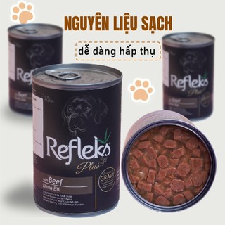 Pate cho chó refleks, bate cho mèo  pate lon 400g cho chó nhiều dinh dưỡng tiện dụng