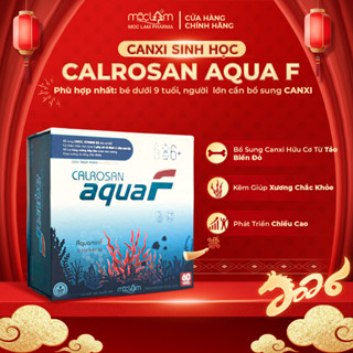 Canxi Sinh Học Calrosan AquaF Giúp Hấp Thu Canxi Vượt Trội, Bổ Sung D3K2, Phát Triển Chiều Cao, Ngăn Ngừa Loãng Xương