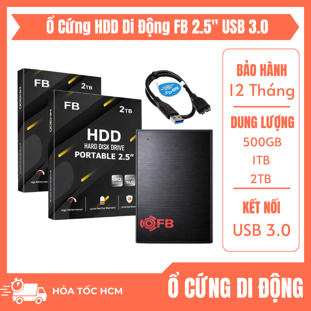 Ổ Cứng Di Động 500GB 2.5" USB 3.0