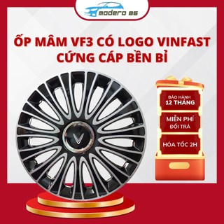 ốp mâm VF3 có logo Vinfast mã 02, cứng cáp, ốp lazang VF3, VF5s, Herio Green[ Đan hoa]