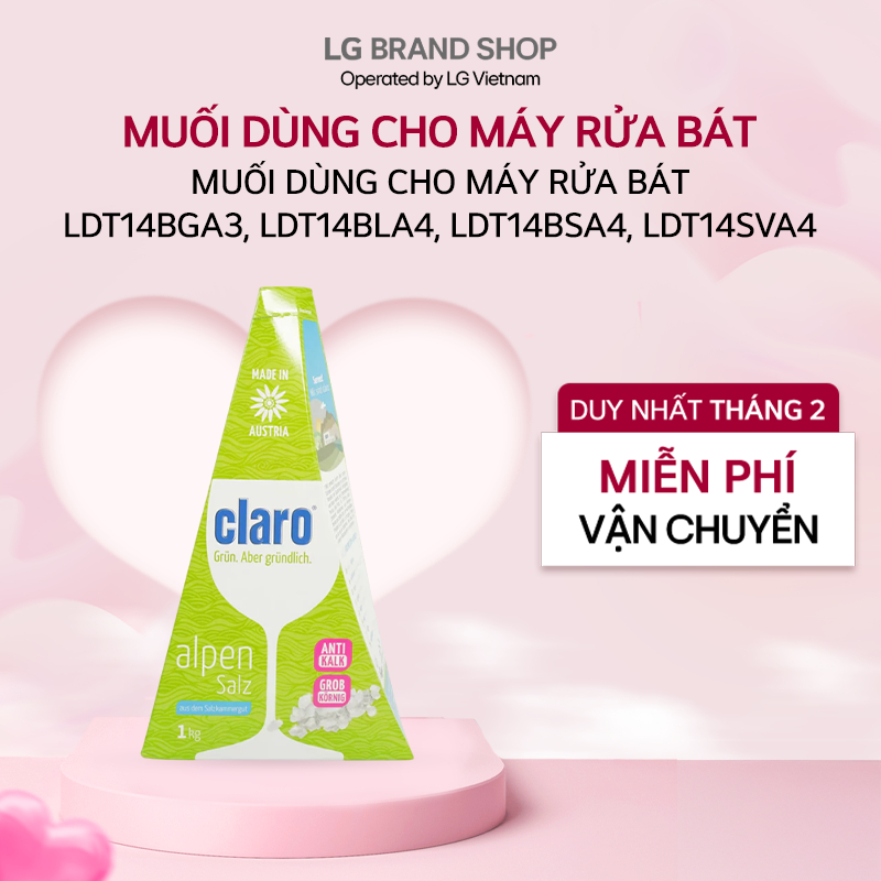 Muối dùng cho máy rửa bát| LDT14BGA3, LDT14BLA4, LDT14BSA4, LDT14SVA4