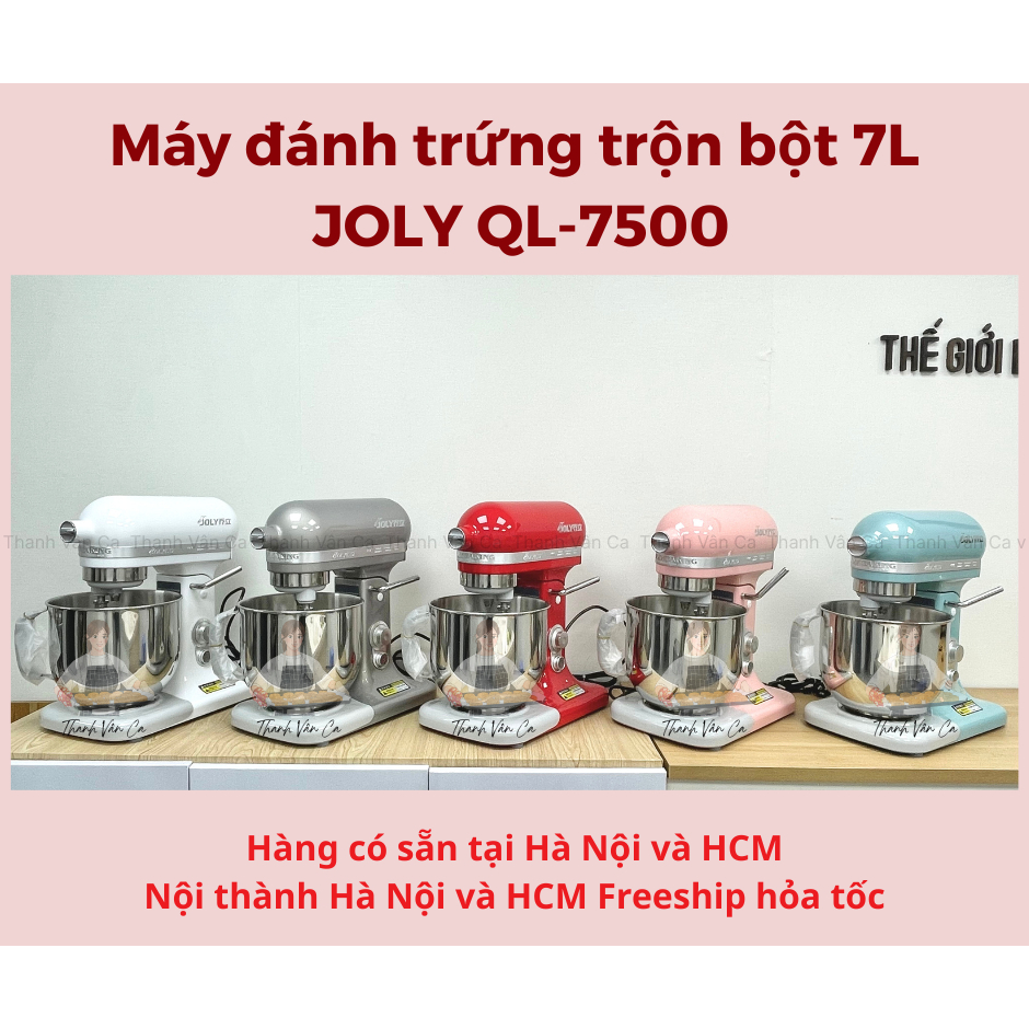 Máy đánh trứng trộn bột JOLY QL-7500, dung tích 7L [sẵn HN và HCM]