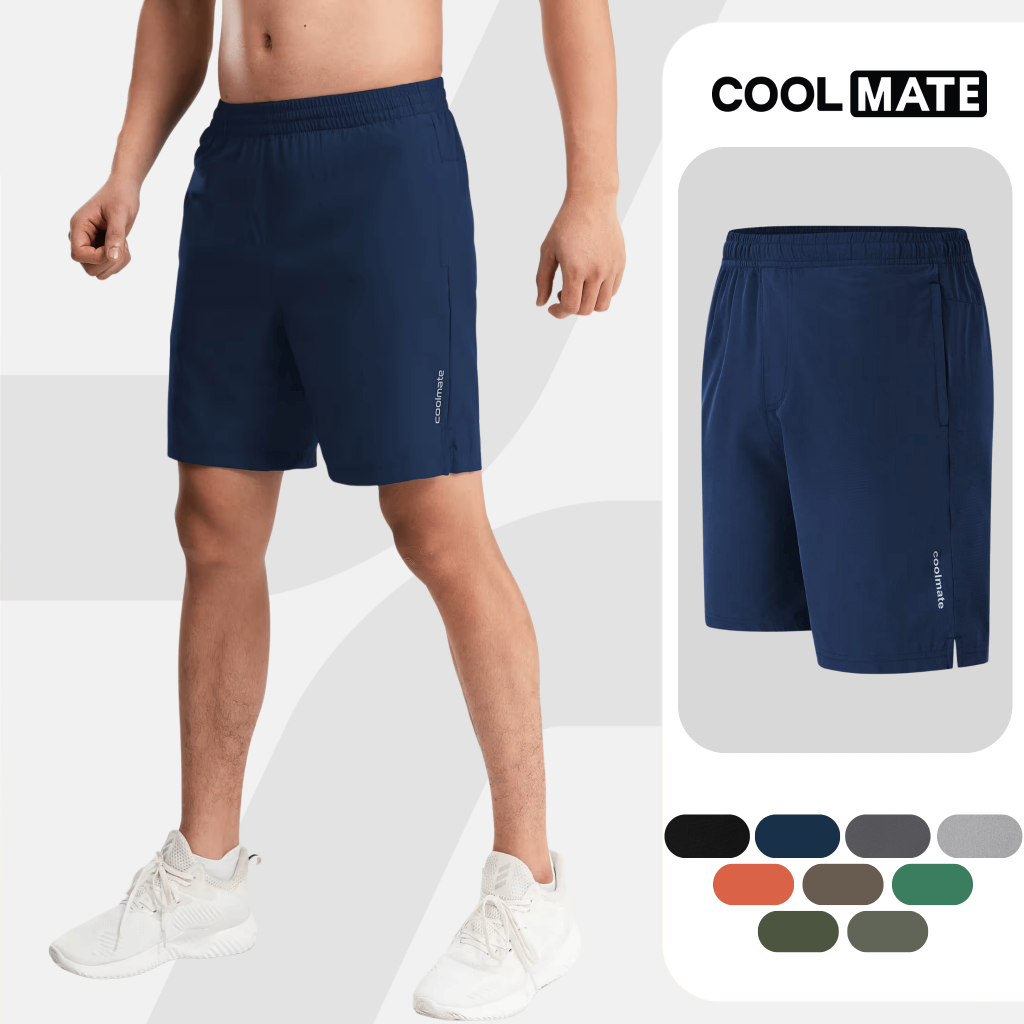 Quần thể thao nam 7inch Ultra Short có túi khóa kéo Coolmate
