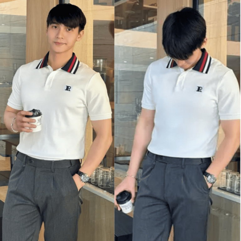 Áo Polo Nam FMSTYLE Thêu Chữ R Cao Cấp - Áo Form Chuẩn Tôn Dáng Phong Cách Trẻ Trung  25121183