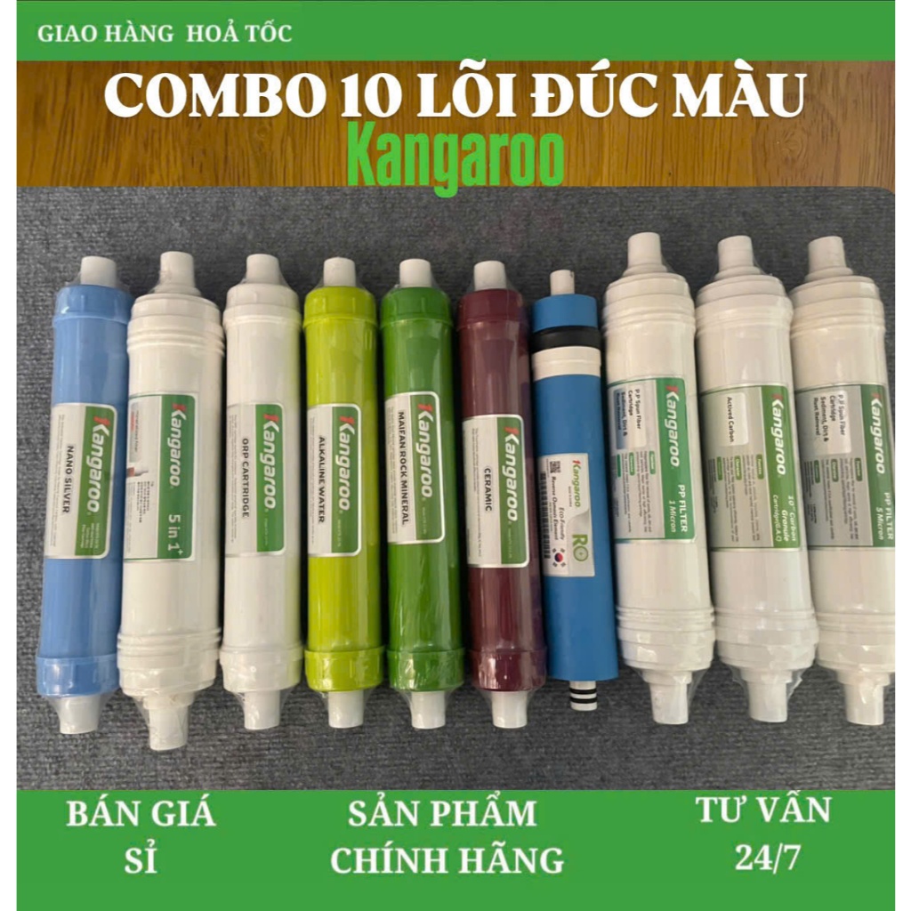 Combo 10 Lõi Lọc Nước Kangaroo Dòng 5IN1 Dành Riêng Cho Model Kg10A17