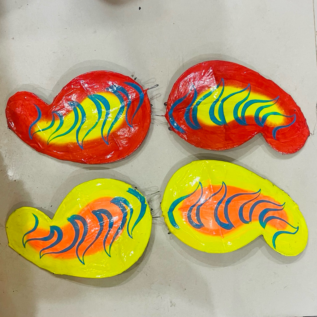 Cặp lỗ tai lân sư rồng 18cm x 25cm - Phụ kiện lân sư rồng