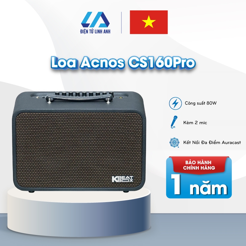 Loa Karaoke ACNOS CS160Pro Chính Hãng | Bluetooth 5.0 | Bass Mạnh | Pin Sạc | Bảo Hành 12 Tháng – Li
