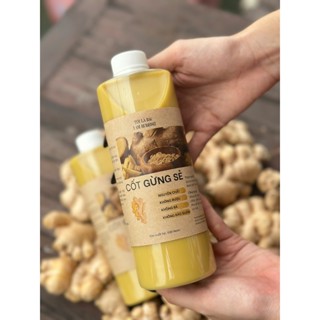 Cốt Gừng Sẻ 500ml Gừng Ta lòng Vàng - Ủ tóc, Ngâm Chân, Tắm cho bé