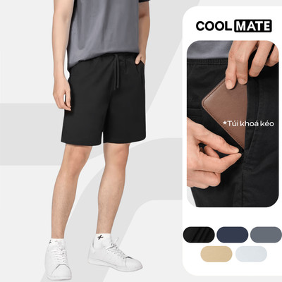 [MUA 2 GIẢM 5%]Quần short Chino nam 7inch co giãn, thấm hút tốt, quần đùi dạo phố, du lịch Coolmate