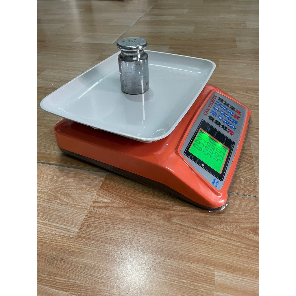 Cân Điện Tử VICHITA Mức Cân 10Kg - 20Kg - Cân Tính Tiền Bán Hàng Đồ ăn thực phẩm, hoa quả, nông sản.