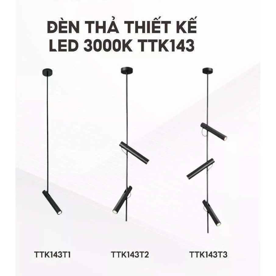 Đèn Thả Thiết Kế TTK143 355 Decor Lighting Bóng LED 3000K