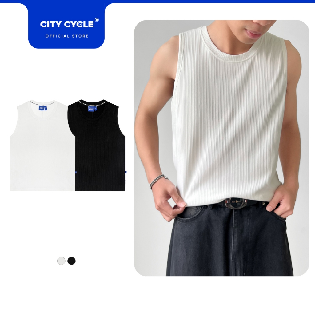 Áo ba lỗ tanktop trơn sát nách đôi nam nữ mùa hè form rộng Local Brand Chính Hãng City Cycle Áo Tank