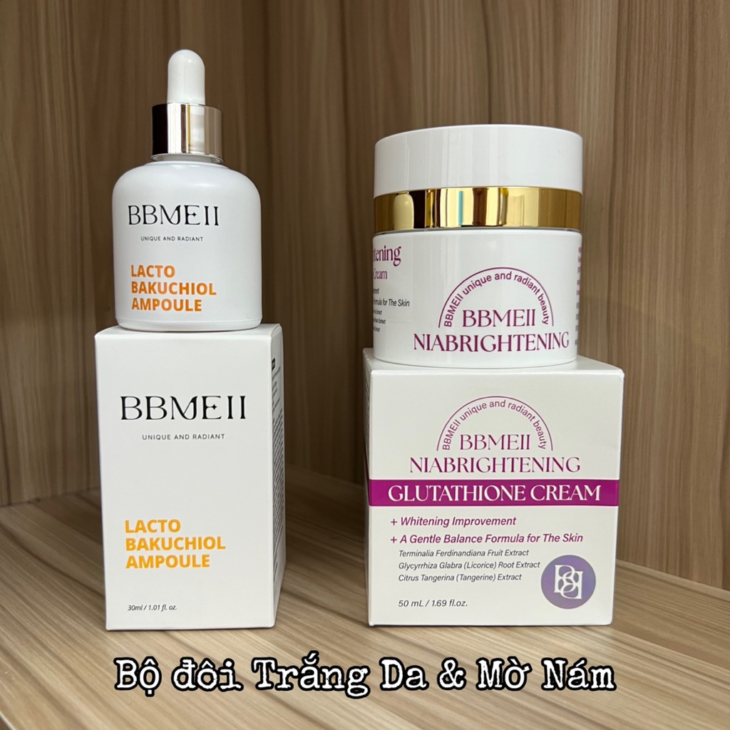 Bộ Đôi Dưỡng Mờ Nám & Trắng Da BBMEII - Mỹ Phẩm Hàn DUNGDO