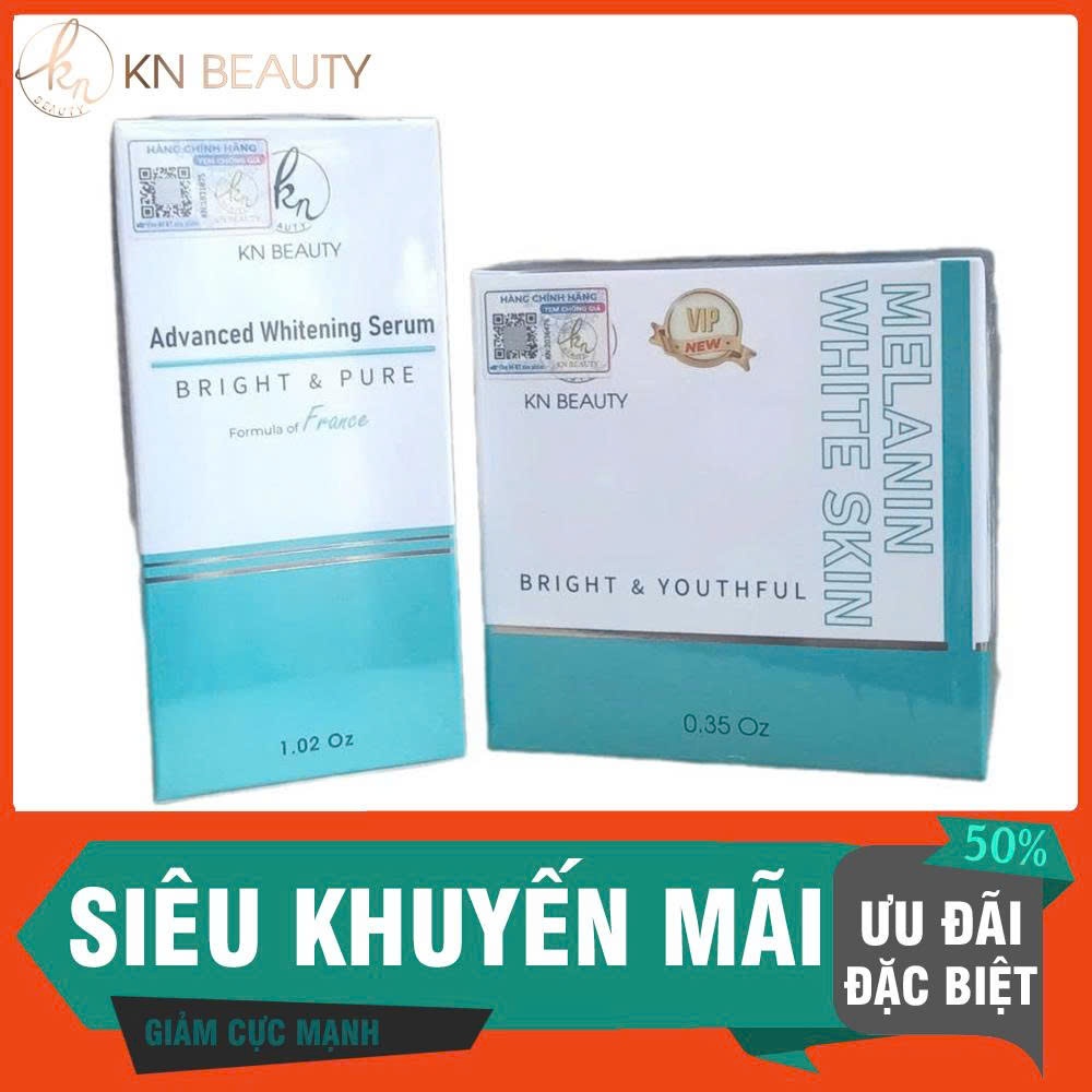 Combo Kem & Serum Dưỡng Trắng Sạch Nám KN Beauty – Chính Hãng