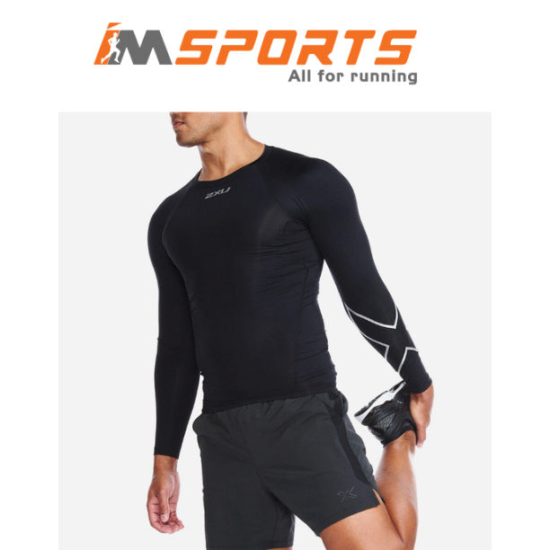 Áo Bó Cơ Nam 2XU Core Compression Long Sleeve - Black Chính Hãng - IMSports
