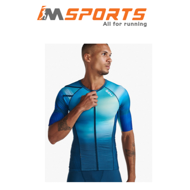 Aero Tri | Áo Ba Môn Phối Hợp Triathlon 2XU Aero Tri Sleeved Top - SPG/MAJ Chính Hãng - IMSports