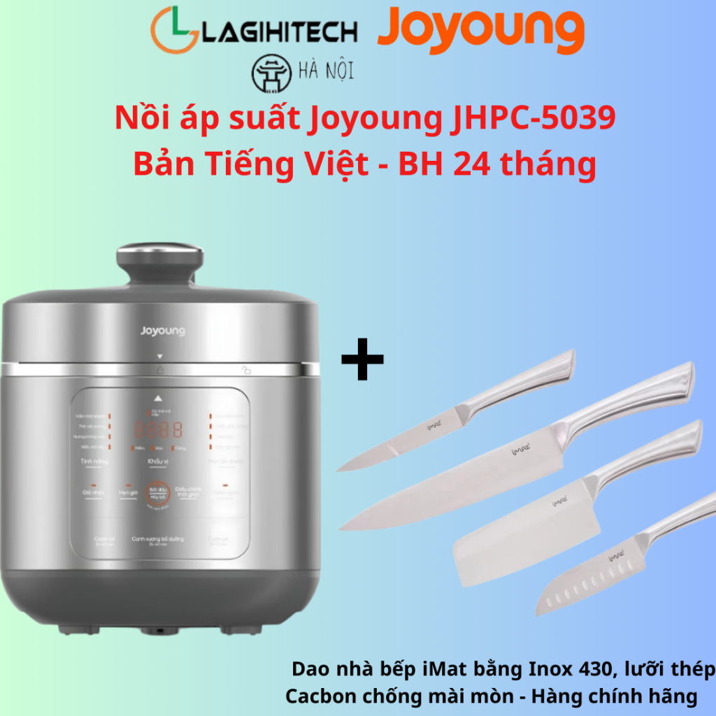 Nồi áp suất  đa năng Joyoung JHPC-5039, Dung tích 5L, Công suất 900W-Chính hãng BH 24 tháng
