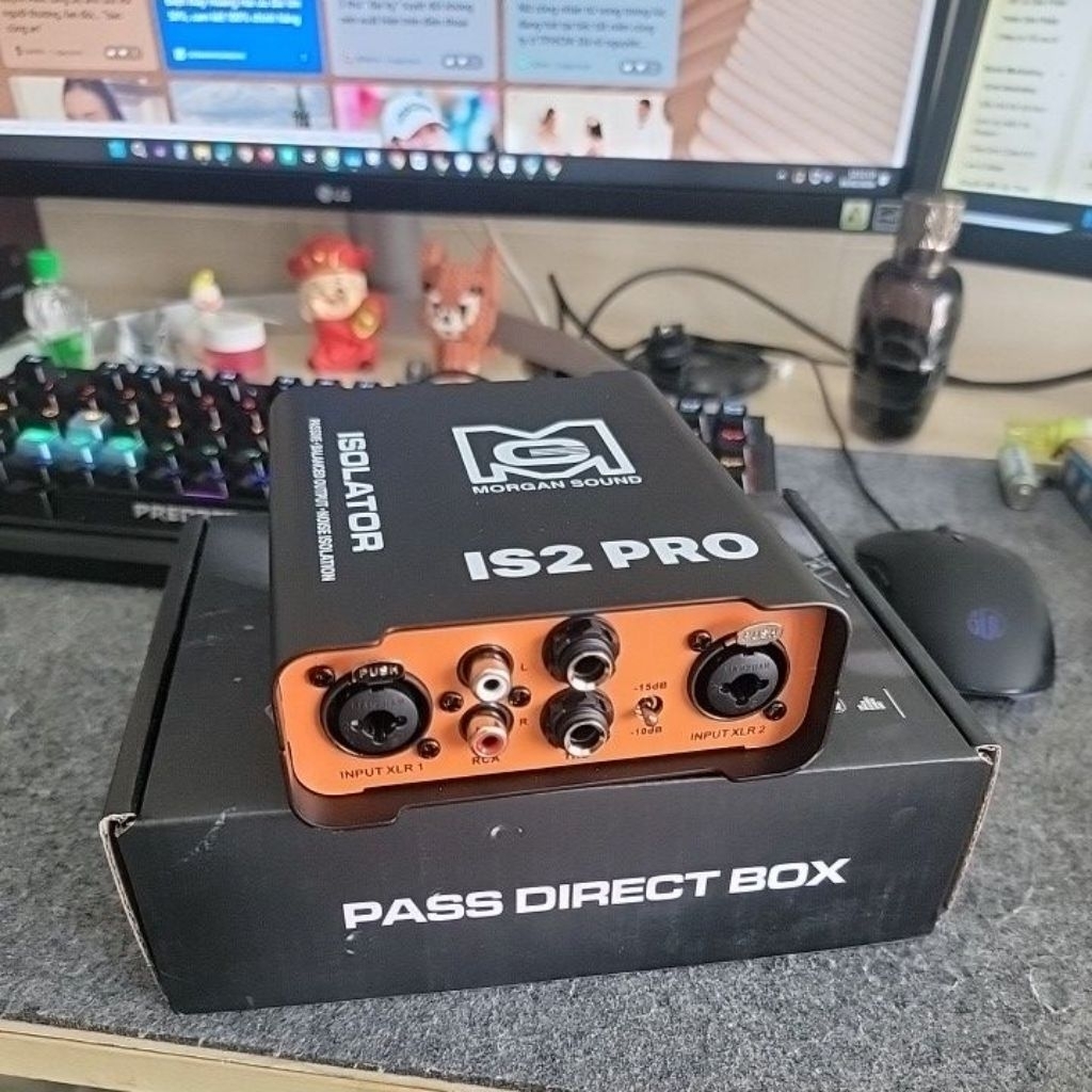 MORGAN SOUND IS2 PRO Thiết Bị Xử Lý Tín Hiệu DI Box Isolator Passiv
