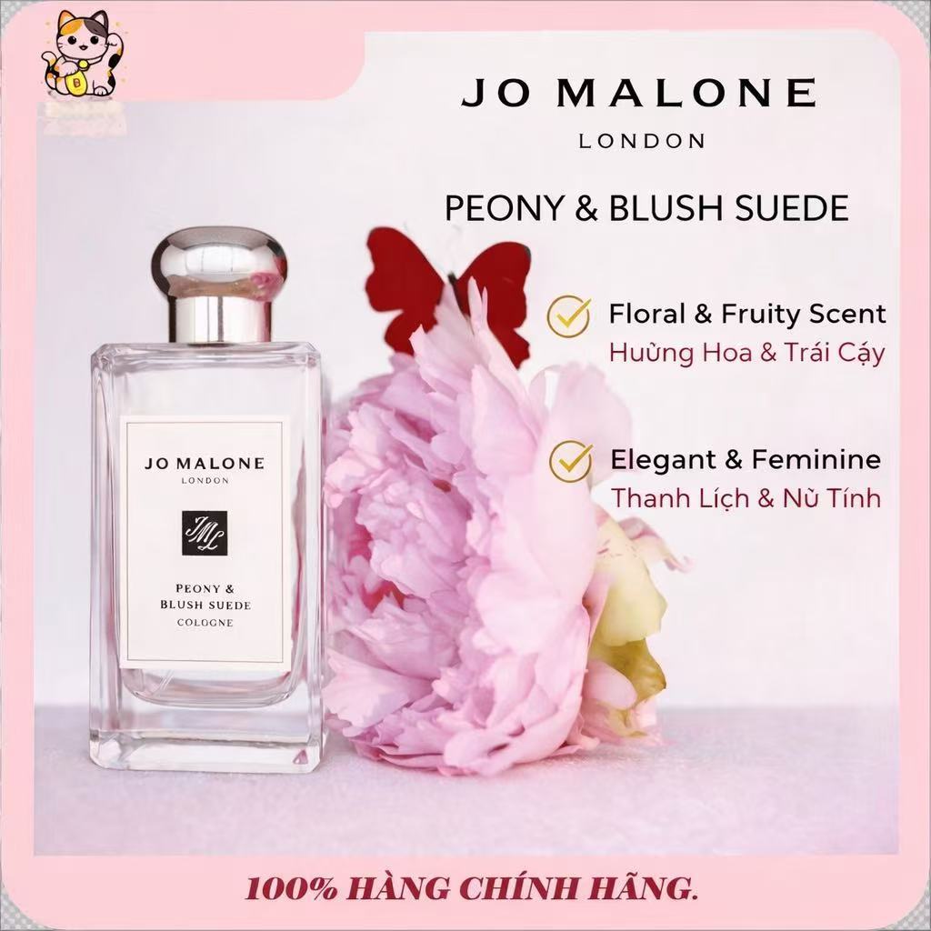 [Chính Hãng] 𝕁𝕠 𝕄𝕒𝕝𝕠𝕟𝕖 𝐏𝐞𝐨𝐧𝐲 & 𝐁𝐥𝐮𝐬𝐡 𝐒𝐮𝐞𝐝𝐞 9ML/30ML/100ML | Nước Hoa Hoa Full Box/ Full Size