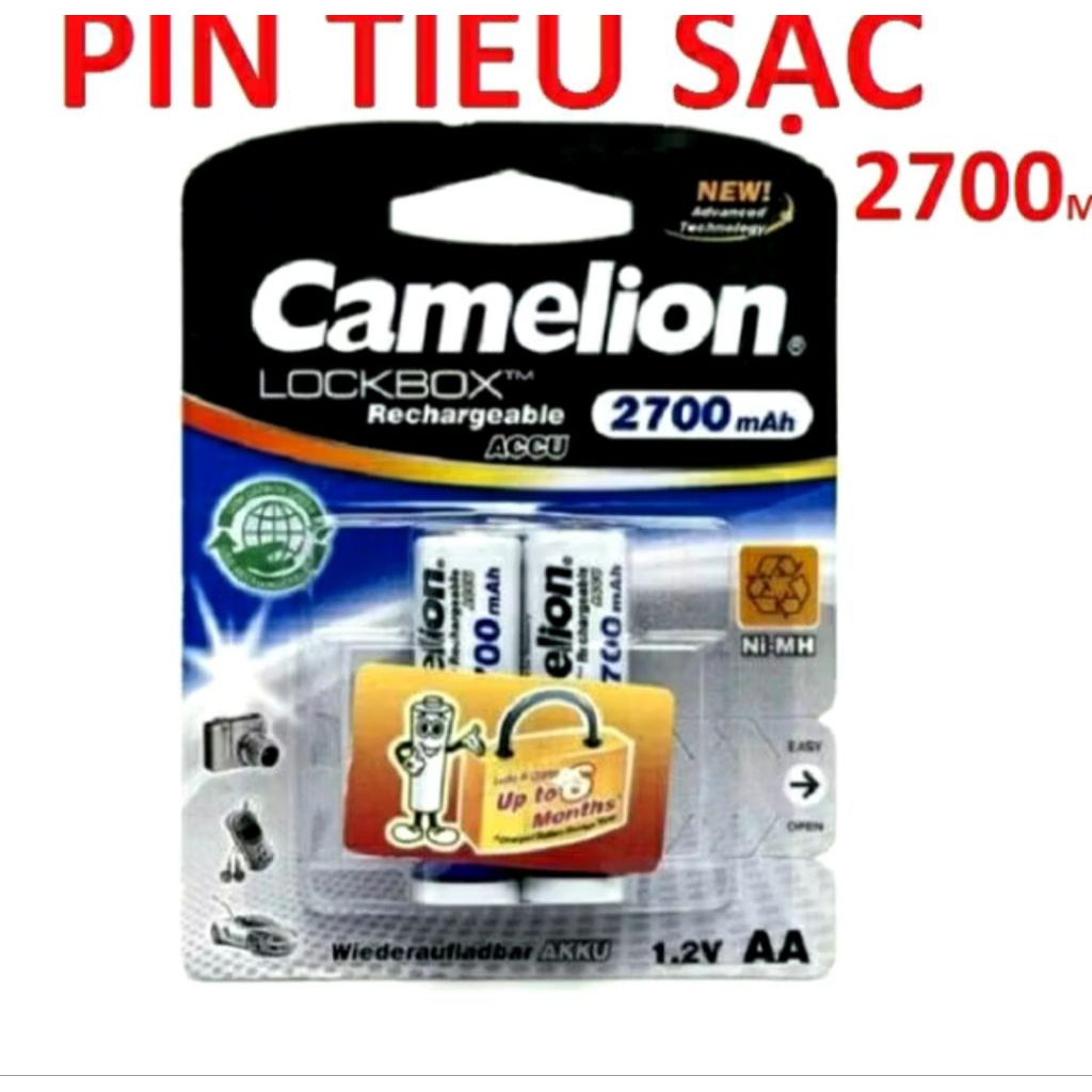 Pin Sạc AA Camelion 2700mAh - 2 Viên/4 Viên