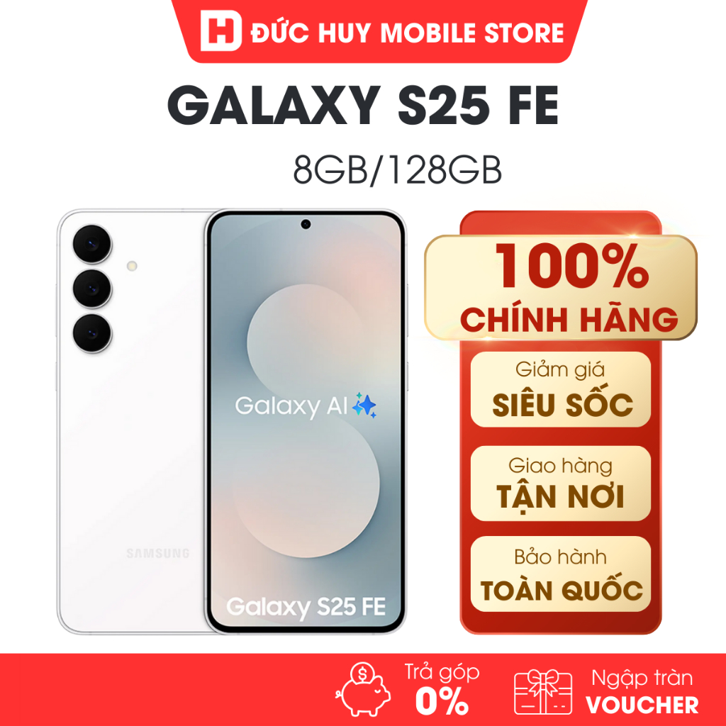 Điện Thoại Samsung Galaxy S25 FE 5G 8GB/128GB Chính Hãng | BigBuy360 - bigbuy360.vn
