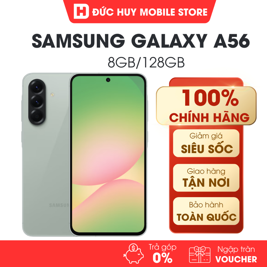 { KH T5 - Full VAT } Điện Thoại Samsung Galaxy A56 5G 8GB/128GB Chính Hãng