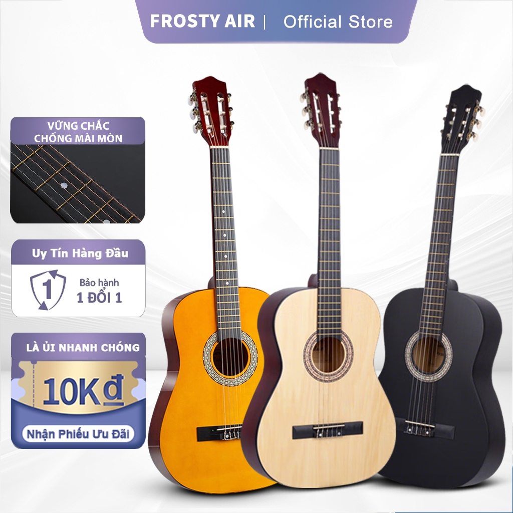 Đàn guitar cổ điển 38 inch gỗ đoạn cho người mới bắt đầu, người lớn, học sinh, dễ học, luyện tập