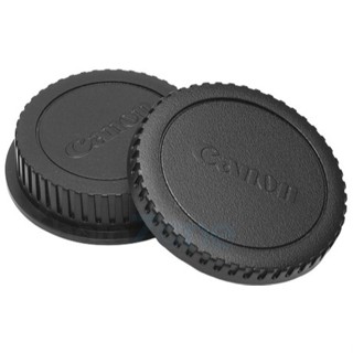 Bộ nắp đuôi lens Canon EF và nắp body máy ảnh Canon EF (màu đen) - Mới