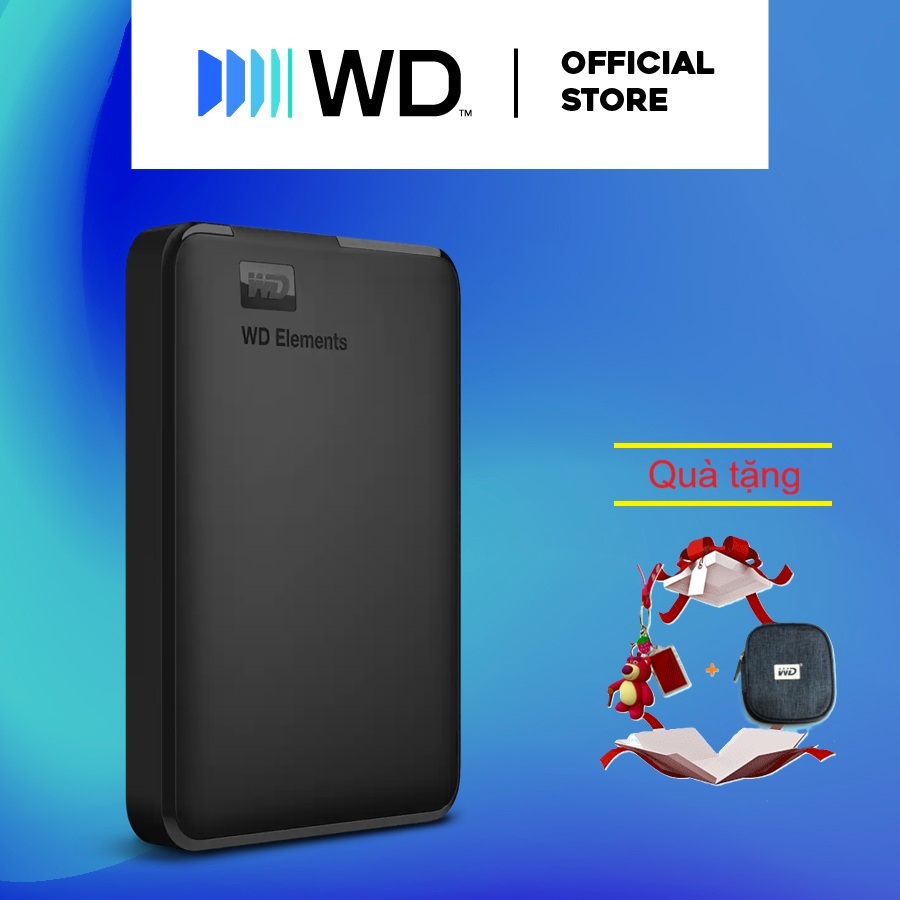 Ổ cứng di động Western Digital WD Elements 2.5" 1TB - WDBUZG0010BBK