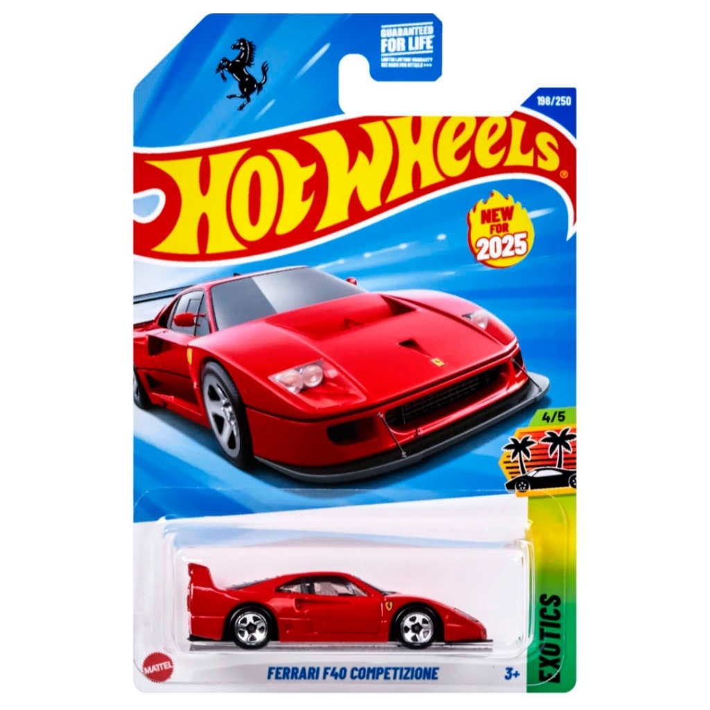 Hot Wheels Basic - Hot Wheels Basic Ferrari F40 COMPETIZIONE (new card)