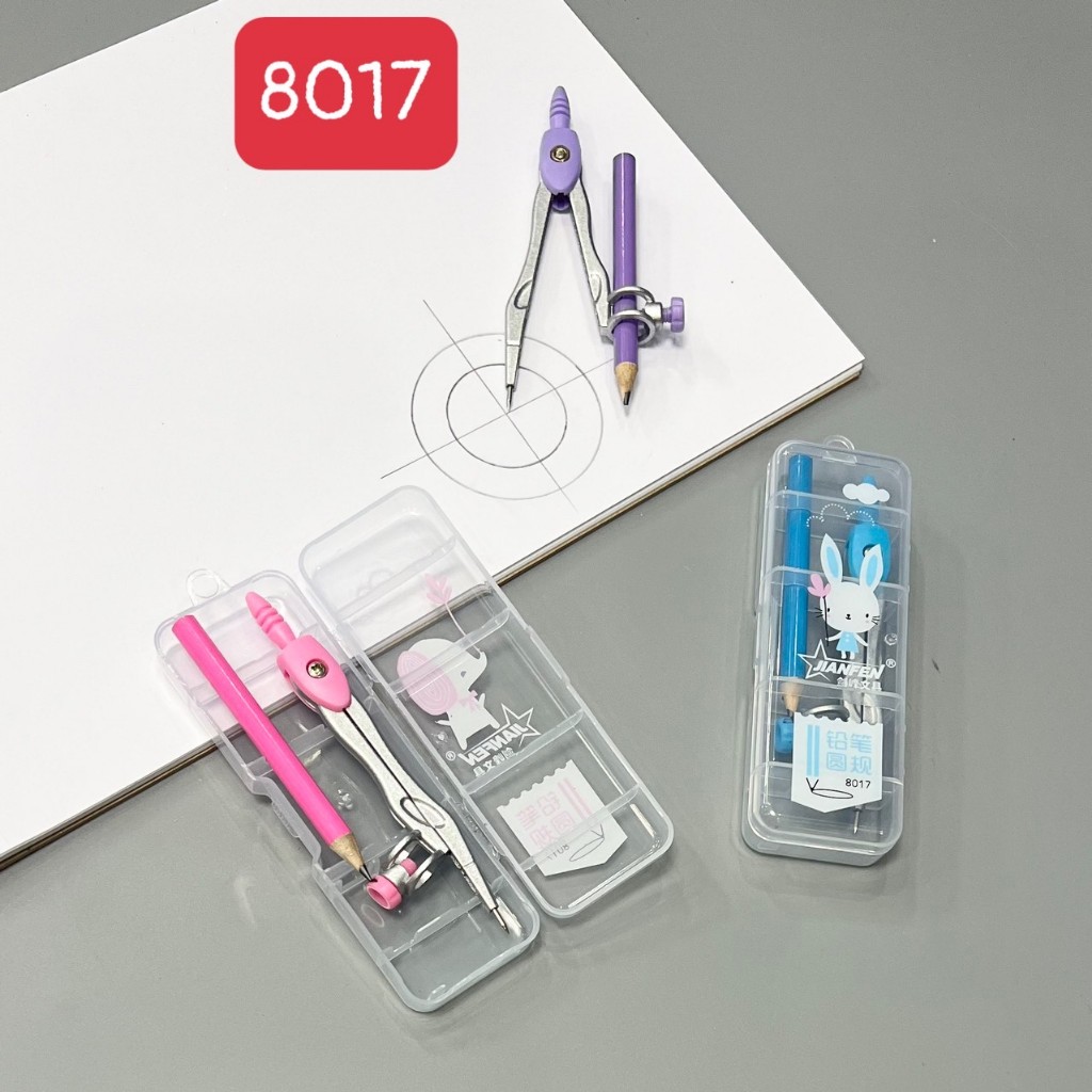 Compa Chì Gỗ 8017 ,Compa Học Sinh