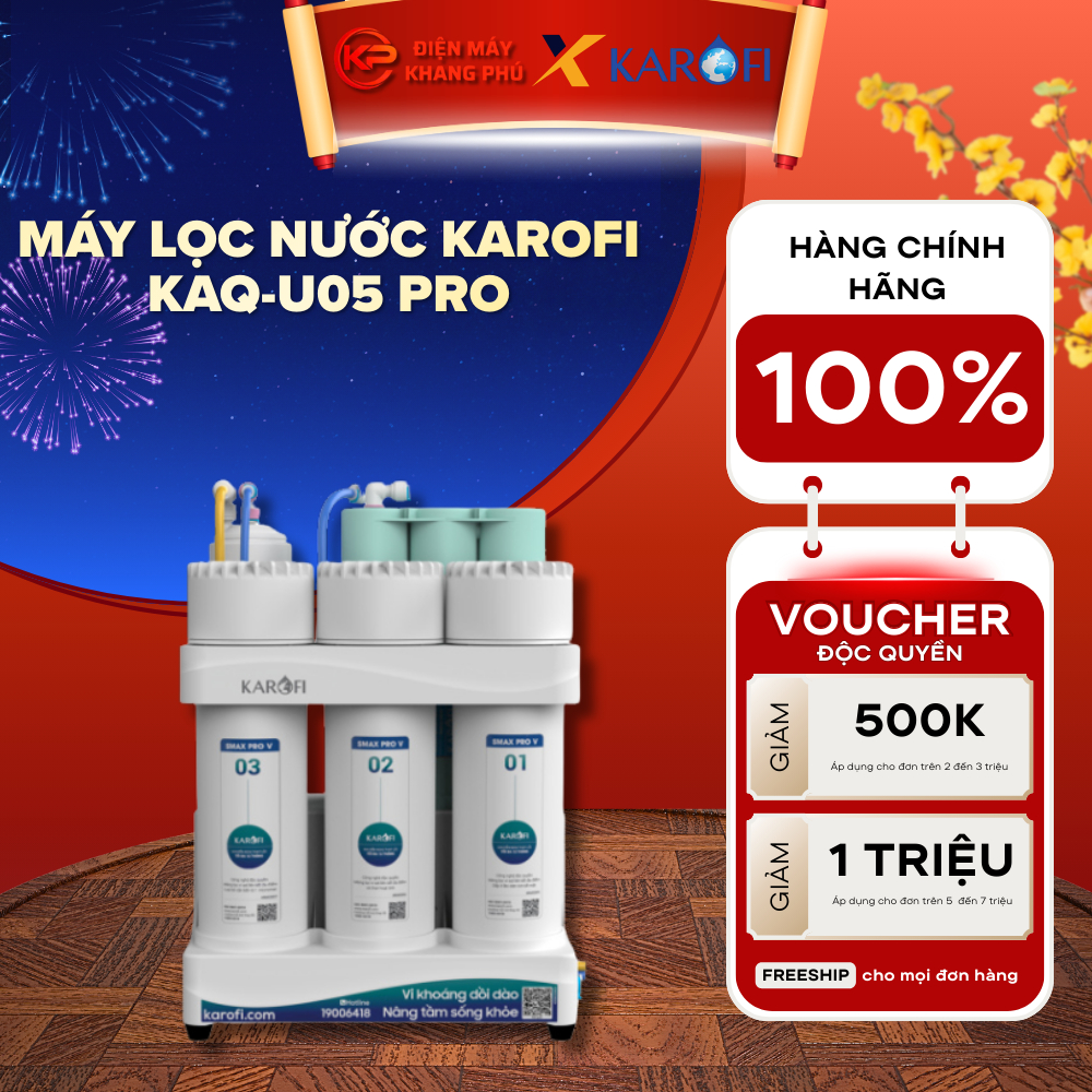 Máy lọc nước Karofi KAQ-U05 Pro