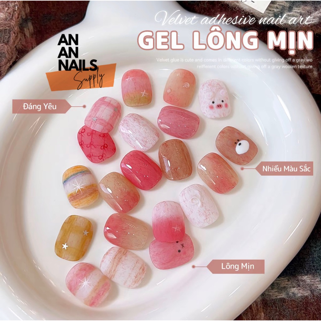 Sơn gel Lông Pastel Adhere mẫu mới - An an nails