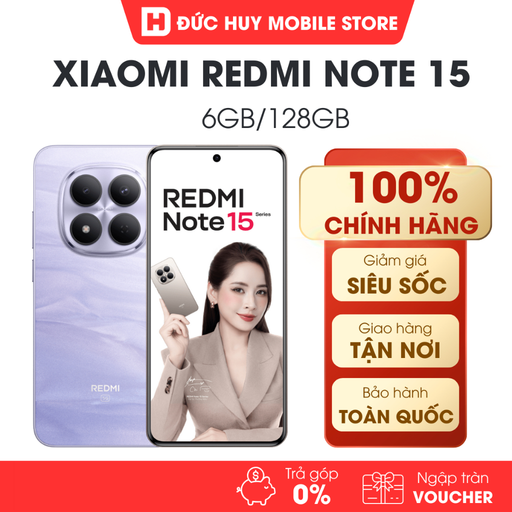 Điện Thoại Xiaomi Redmi Note 15 4G 6GB/128GB Chính Hãng | BigBuy360 - bigbuy360.vn