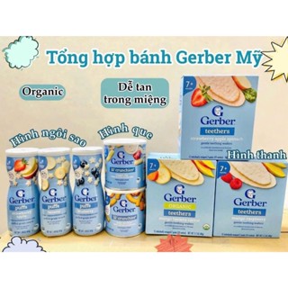 (MẪU MỚI HÀNG NỘI ĐỊA MỸ ) CÁC LOẠI BÁNH ĂN DẶM GERBER CHO BÉ TỪ 7 THÁNG TRỞ LÊN