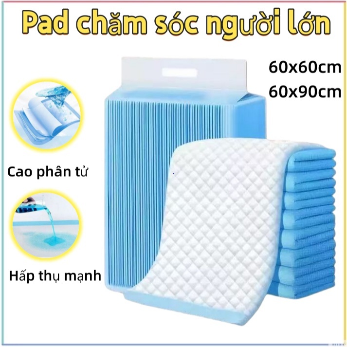 Miếng lót điều dưỡng người lớn 60x90cm,thoáng khí chống rò rỉ - Dùng cho người già, mẹ sau sinh và chăm sóc bé