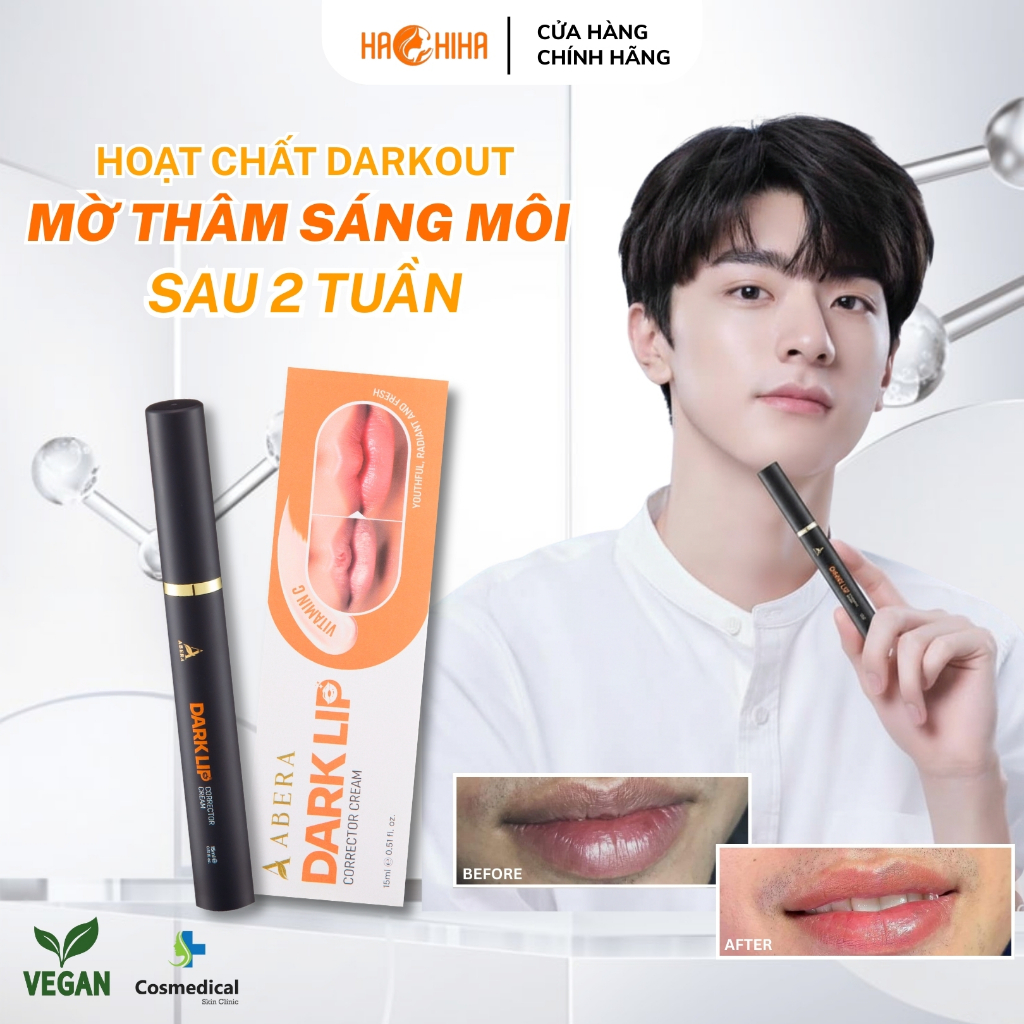 Kem Thâm Môi Abera Mờ Thâm Môi, Dưỡng Ẩm Môi, Giúp Môi Hồng Hào, Ngừa Khô Môi Nứt Nẻ 15ML
