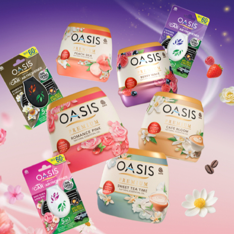 Sáp Thơm Cao Cấp Oasis Premium Công Nghệ Nhật Bản, Lưu Hương Lâu, Nhiều Hương Thơm (200g)