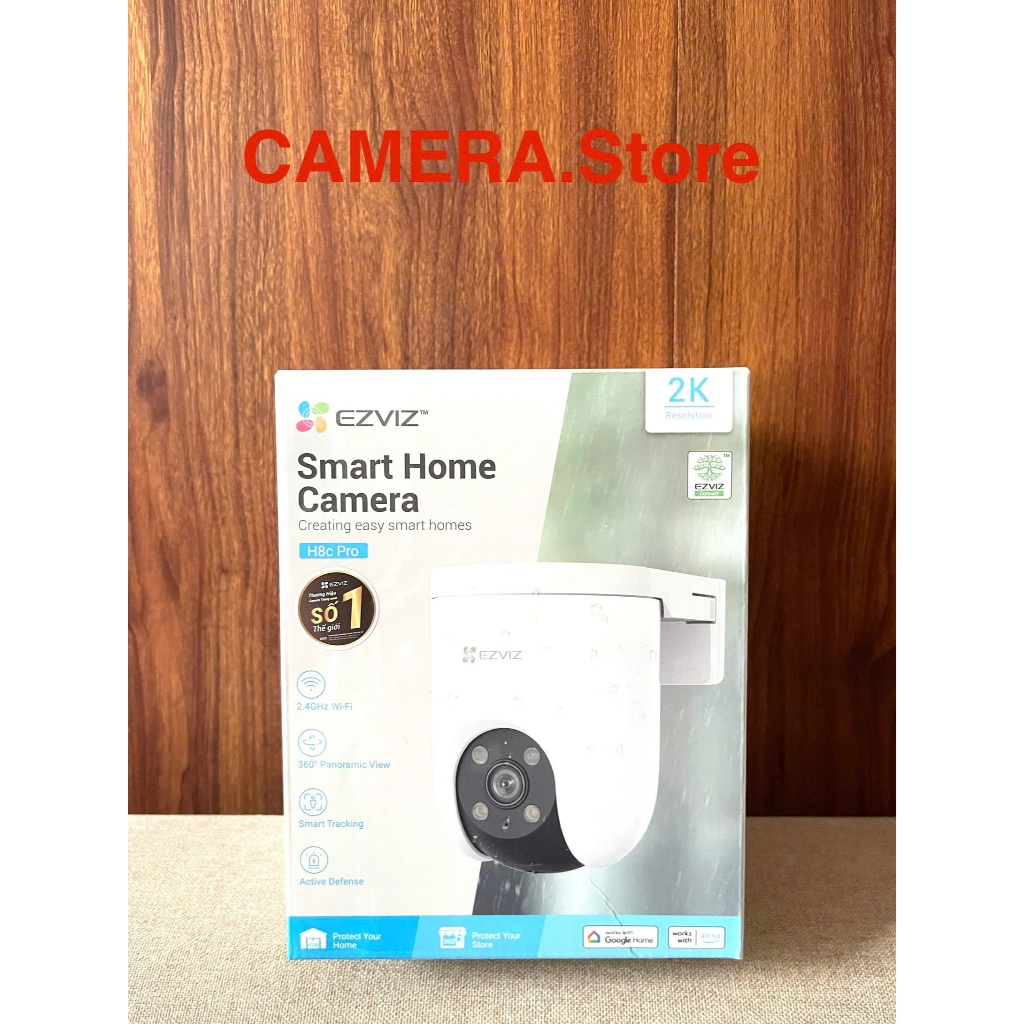 Camera H8c EZVIZ 1080P 2MP Quay 360 độ Ngoài Trời , Màu Ban Đêm, Đàm Thoại 2 Chiều, Báo Động...