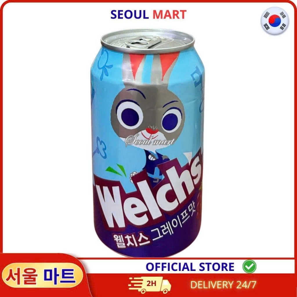 Nước Soda Có Gas Vị Nho Welch’s – Lon 355ml | SEOUL MART