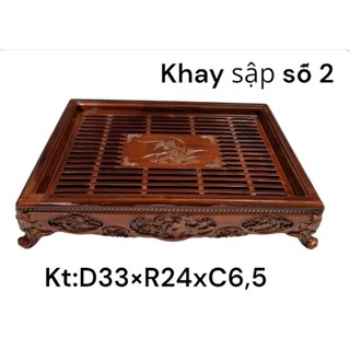 Bộ khay trà giả gỗ